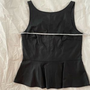 Zara faux leather top